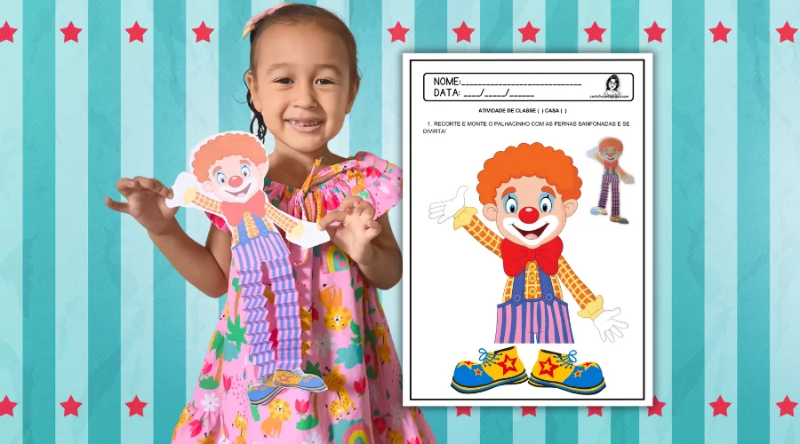 Atividade de Recorte e Colagem para o Dia do Circo na Educação Infantil